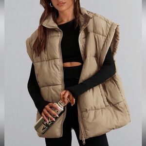 Amazon Pretty Garden Puffer Vest New Unopened